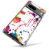 Chromatic Splatter White Google Pixel 7a Clear Case